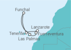 Itinerário do Cruzeiro Ilhas Canárias - Costa Cruzeiros