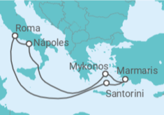 Itinerário do Cruzeiro Itália, Grécia, Turquia - MSC Cruzeiros