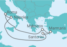 Itinerário do Cruzeiro Itália, Grécia, Turquia - MSC Cruzeiros