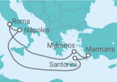 Itinerário do Cruzeiro Grécia, Turquia, Itália TI - MSC Cruzeiros