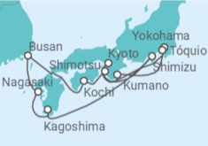 Itinerário do Cruzeiro Viagem Completa ao Japão com Fogo de Artifício em Kumano, desde Lisboa - Princess Cruises