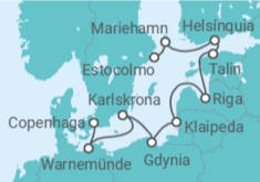 Itinerário do Cruzeiro De Copenhaga a Estocolmo - Oceania Cruises