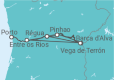 Itinerário do Cruzeiro Portugal, Espanha - AmaWaterways