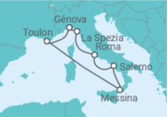 Itinerário do Cruzeiro Itália - Costa Cruzeiros