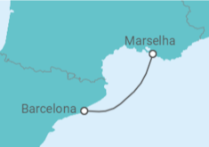 Itinerário do Cruzeiro Espanha TI - MSC Cruzeiros