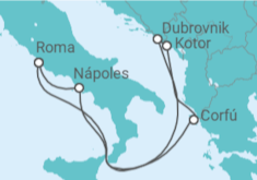 Itinerário do Cruzeiro Grécia, Montenegro, Croácia, Itália - Princess Cruises