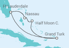 Itinerário do Cruzeiro Bahamas - Holland America Line