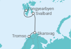 Itinerário do Cruzeiro Noruega - Silversea