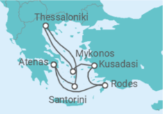 Itinerário do Cruzeiro Grécia, Turquia - Celebrity Cruises