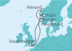 Itinerário do Cruzeiro Noruega - Celebrity Cruises