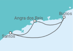 Itinerário do Cruzeiro Brasil - MSC Cruzeiros