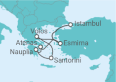 Itinerário do Cruzeiro Turquia, Grécia TI - Costa Cruzeiros
