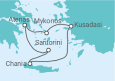 Itinerário do Cruzeiro Grécia, Turquia - Virgin Voyages