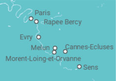 Itinerário do Cruzeiro De Paris a SENS - CroisiEurope