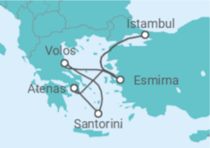 Itinerário do Cruzeiro Turquia, Grécia - Costa Cruzeiros
