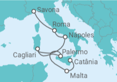 Itinerário do Cruzeiro Itália, Malta - Costa Cruzeiros
