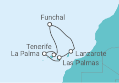 Itinerário do Cruzeiro Ilhas Canárias - Costa Cruzeiros
