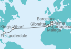 Itinerário do Cruzeiro Espanha, Gibraltar, Bermudas - Celebrity Cruises