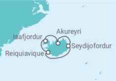 Itinerário do Cruzeiro Islândia TI - Celebrity Cruises