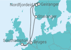 Itinerário do Cruzeiro Noruega, Bélgica - Celebrity Cruises