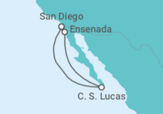 Itinerário do Cruzeiro México - Disney Cruise Line