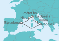 Itinerário do Cruzeiro França, Itália - Celebrity Cruises