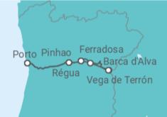 Itinerário do Cruzeiro Portugal, Espanha - CroisiEurope