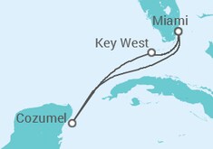 Itinerário do Cruzeiro EUA, México - Carnival Cruise Line