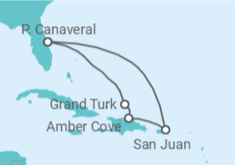 Itinerário do Cruzeiro Porto Rico, Bahamas - Carnival Cruise Line