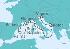 Itinerário do Cruzeiro De Barcelona a Veneza - Oceania Cruises