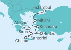 Itinerário do Cruzeiro Grécia, Turquia - Oceania Cruises