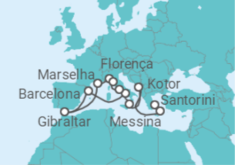 Itinerário do Cruzeiro De Atenas a Civitavecchia (Roma) - Princess Cruises