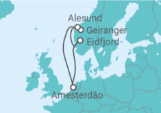Itinerário do Cruzeiro Noruega - Holland America Line