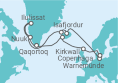 Itinerário do Cruzeiro Alemanha, Islândia, Gronelândia, Reino Unido - MSC Cruzeiros