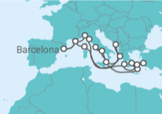 Itinerário do Cruzeiro França, Itália, Montenegro, Grécia, Turquia - Princess Cruises