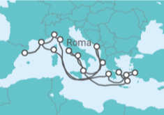 Itinerário do Cruzeiro Grécia, Turquia, França, Espanha, Itália, Montenegro - Princess Cruises