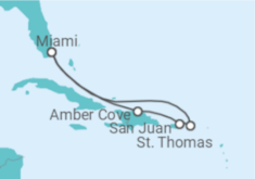 Itinerário do Cruzeiro Porto Rico, Ilhas Virgens Americanas - Carnival Cruise Line