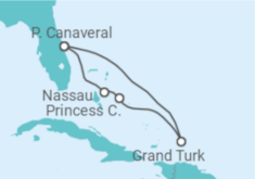 Itinerário do Cruzeiro Bahamas - Carnival Cruise Line