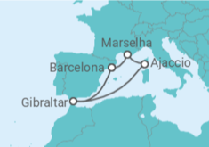 Itinerário do Cruzeiro França, Gibraltar - Princess Cruises