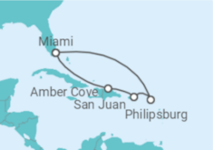Itinerário do Cruzeiro Porto Rico, Sint Maarten - Carnival Cruise Line