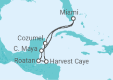 Itinerário do Cruzeiro Honduras, México - Oceania Cruises