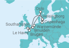 Itinerário do Cruzeiro Reino Unido - NCL Norwegian Cruise Line