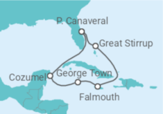 Itinerário do Cruzeiro EUA, Ilhas Caimão, Jamaica - NCL Norwegian Cruise Line
