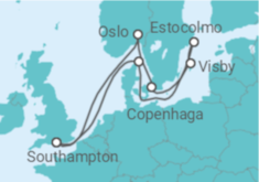 Itinerário do Cruzeiro Suécia, Dinamarca, Noruega - Celebrity Cruises