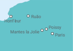 Itinerário do Cruzeiro França - CroisiEurope