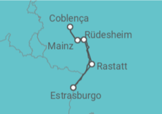 Itinerário do Cruzeiro Alemanha - CroisiEurope