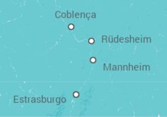 Itinerário do Cruzeiro Alemanha - CroisiEurope