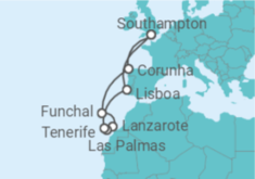 Itinerário do Cruzeiro Ilhas Canárias (Espanha) - Royal Caribbean