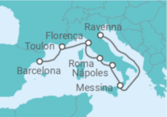 Itinerário do Cruzeiro Itália, França - Royal Caribbean