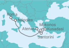 Itinerário do Cruzeiro Grécia, Turquia, Itália - Celebrity Cruises